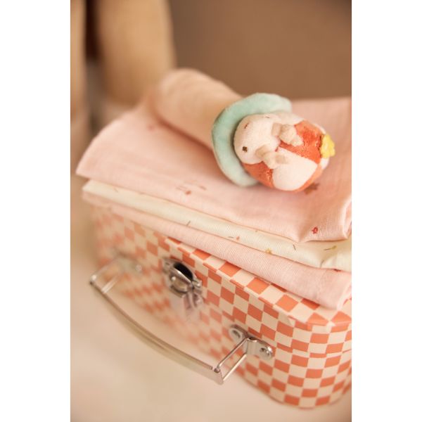 Lot de 3 langes en coton 31 x 31 cm Pretty Picnic