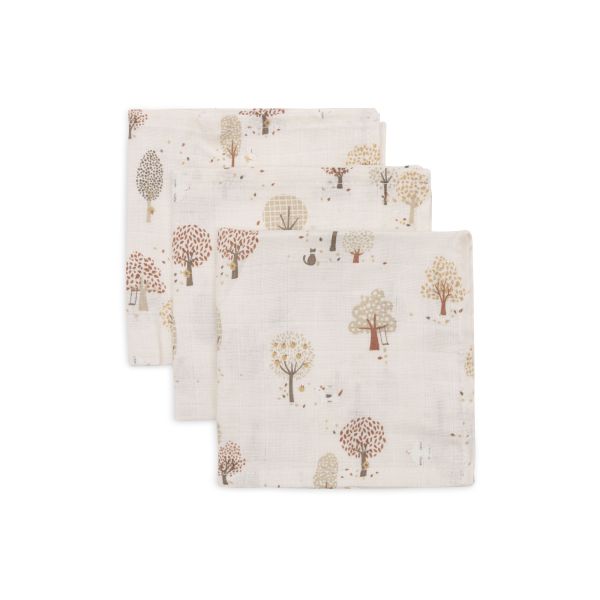 Lot de 3 langes en coton 31 x 31 cm Tiny Park