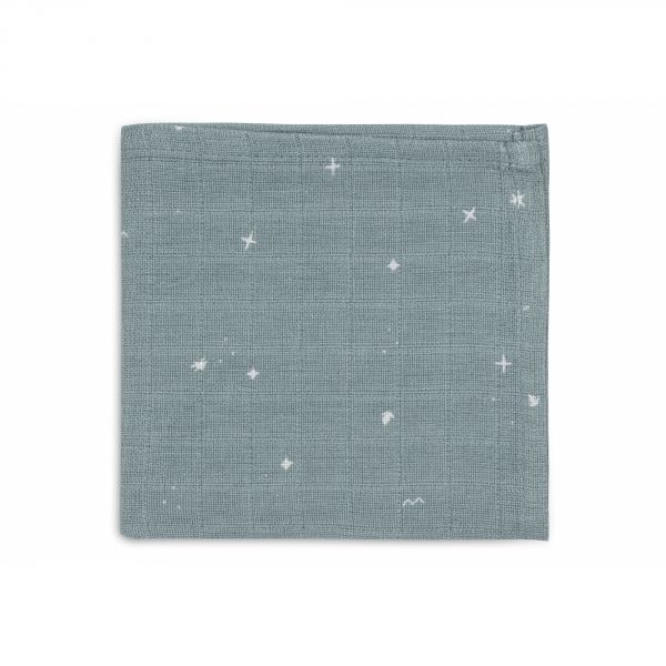 Lot de 3 langes en coton 31 x 31 cm Twinkling Sea Green