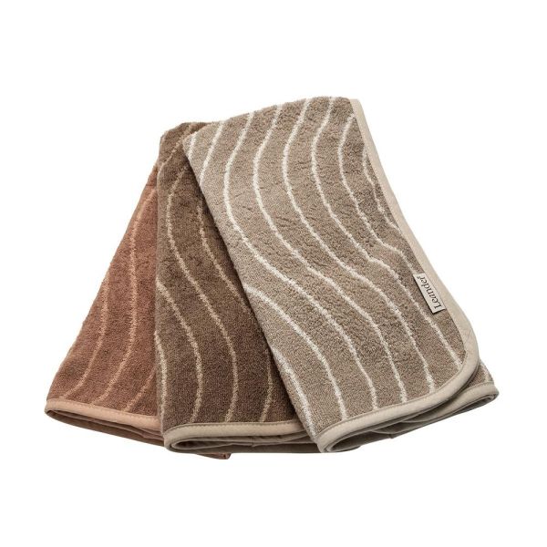 Serviette MATTY design Woodland. Mocca