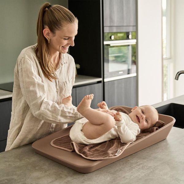 Serviette MATTY design Woodland. Praliné