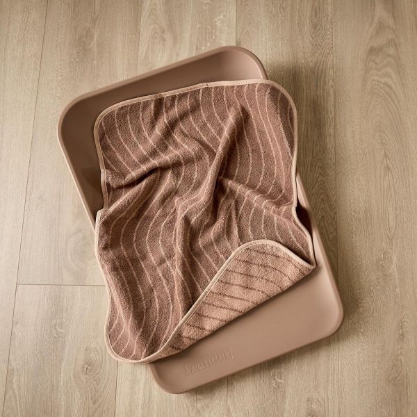 Serviette MATTY design Woodland. Praliné