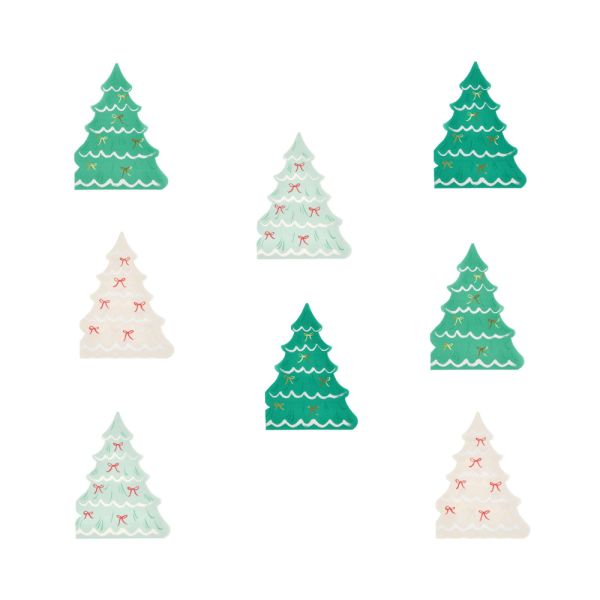 Lot de 16 serviettes - Arbres à nœuds