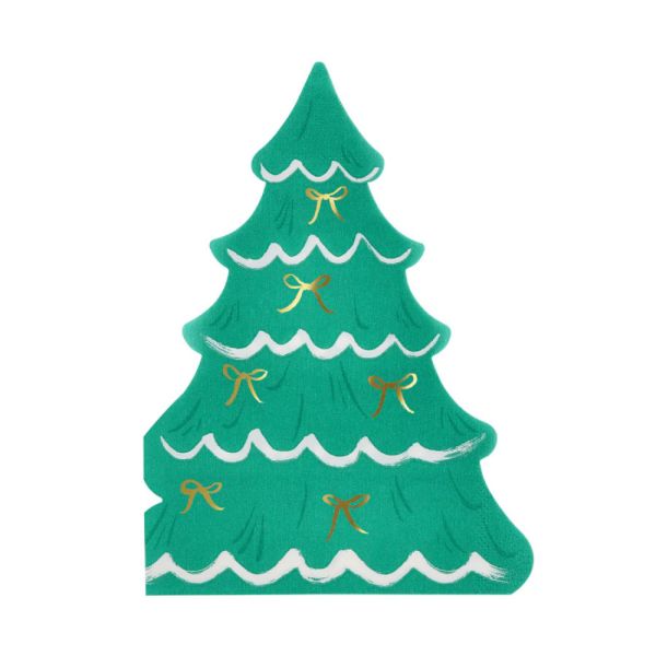 Lot de 16 serviettes - Arbres à nœuds