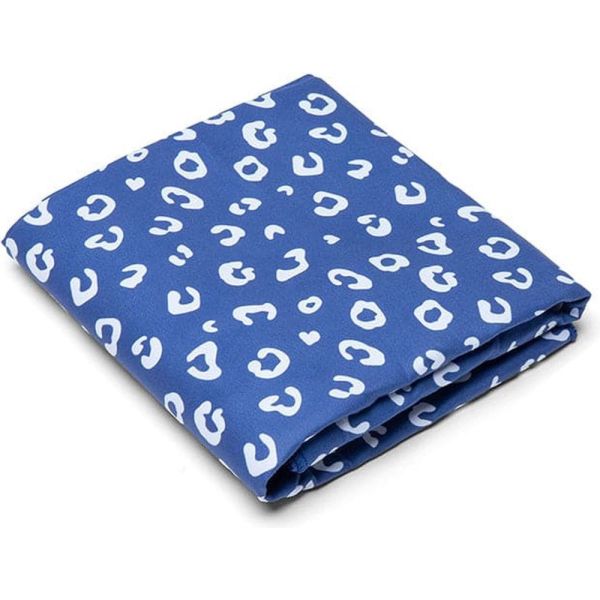 Serviette microfibre 135x65 cm - Léopard Bleu