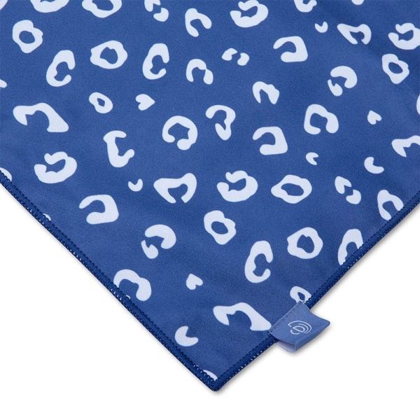Serviette microfibre 135x65 cm - Léopard Bleu