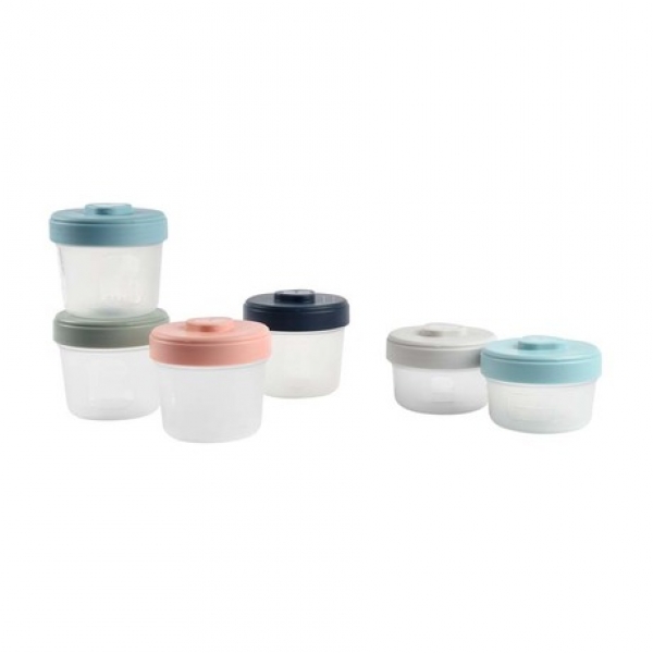 Lot de 6 pots de conservation (90ml et 150 ml)