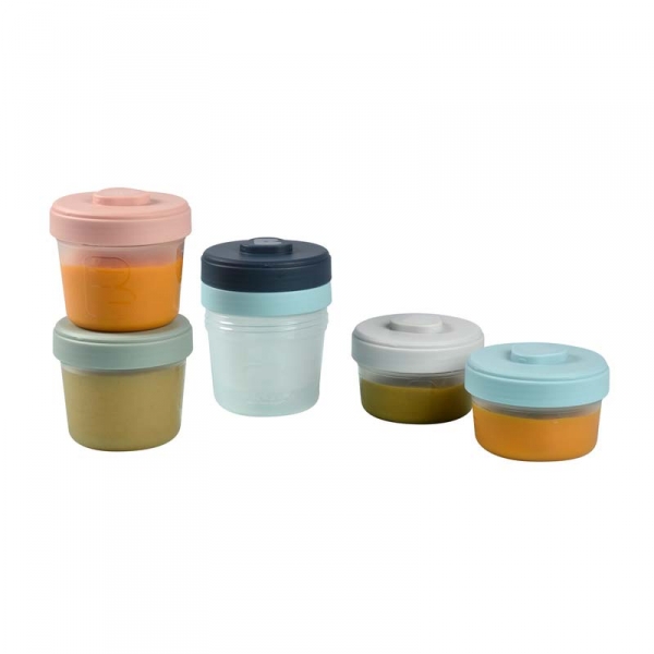 Lot de 6 pots de conservation (90ml et 150 ml)