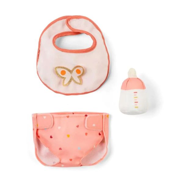Set de 3 accessoires pour poupons Rose