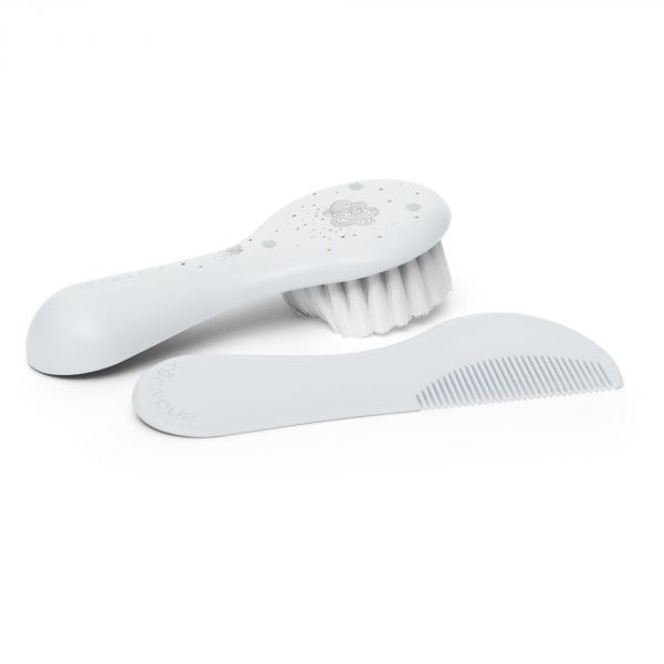 Brosse et peigne bébé bleu