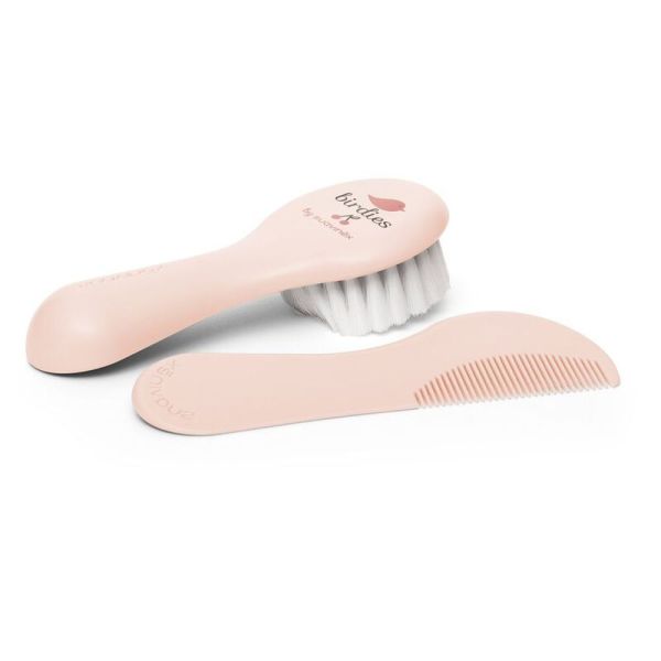 Brosse et peigne bébé Rose