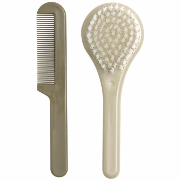 Set Coiffure Brosse et Peigne - Vert Olive