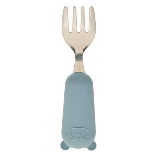 Set de couverts enfant bleu cuillère et fourchette