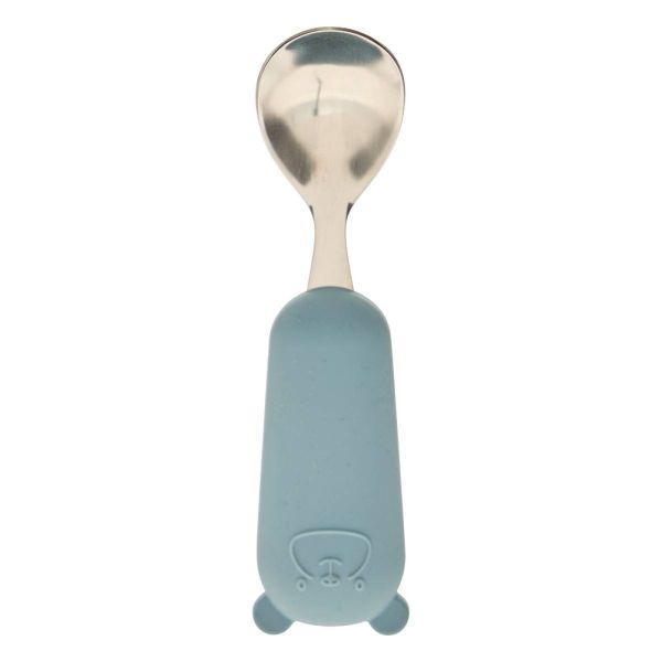 Set de couverts enfant bleu cuillère et fourchette