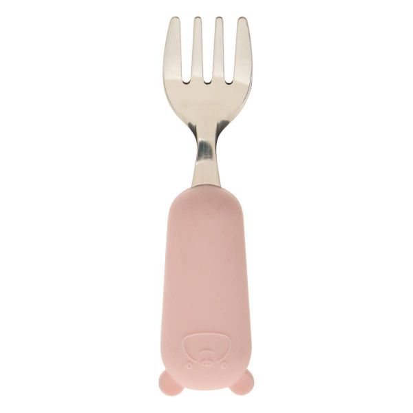 Set de couverts enfant rose cuillère et fourchette