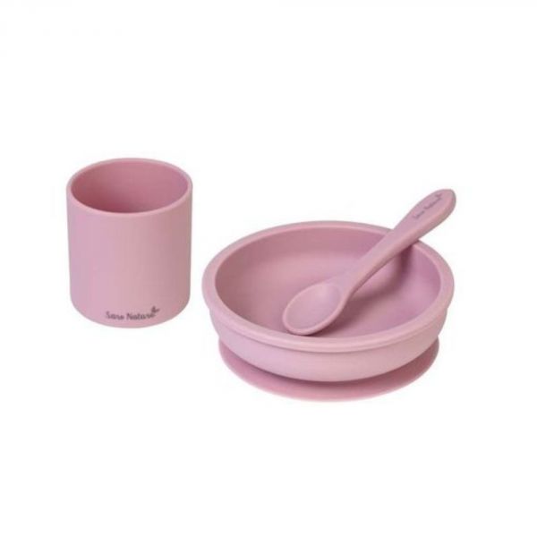 Coffret repas 3 pièces Rose