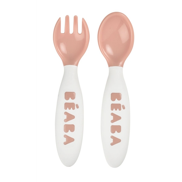 Set de 2 couverts bébé ergo 2ème âge nude