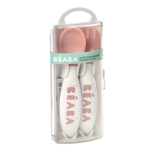 Set de 2 couverts bébé ergo 2ème âge nude