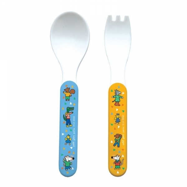 Pour manger comme un grand! Petit Jour Paris Set de 3 couvertsBarbapapa