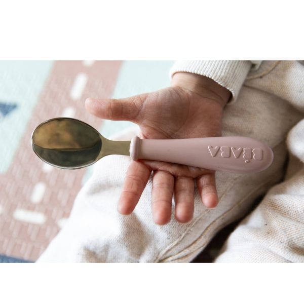 Set de 3 couverts bébé en inox Barbe à papa