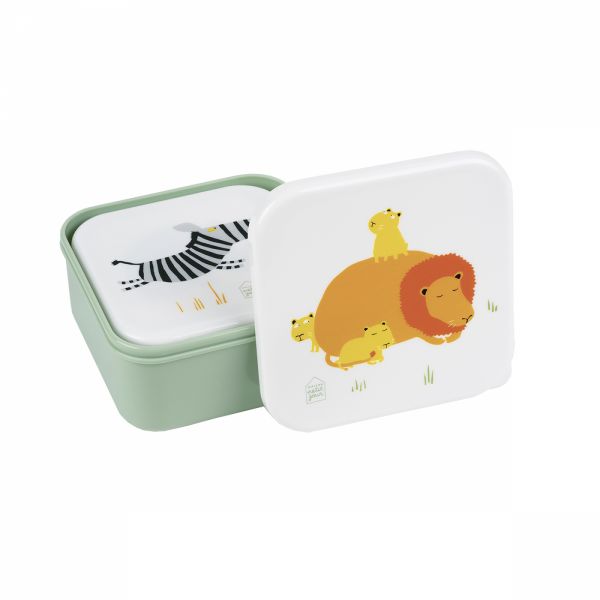 Set de 3 lunch box La savane