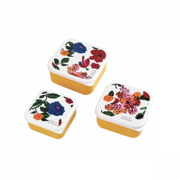 Set de 3 lunch box Les Hibiscus