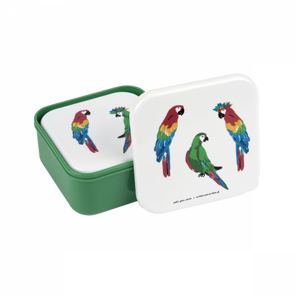 Set de 3 lunch box Les perroquets