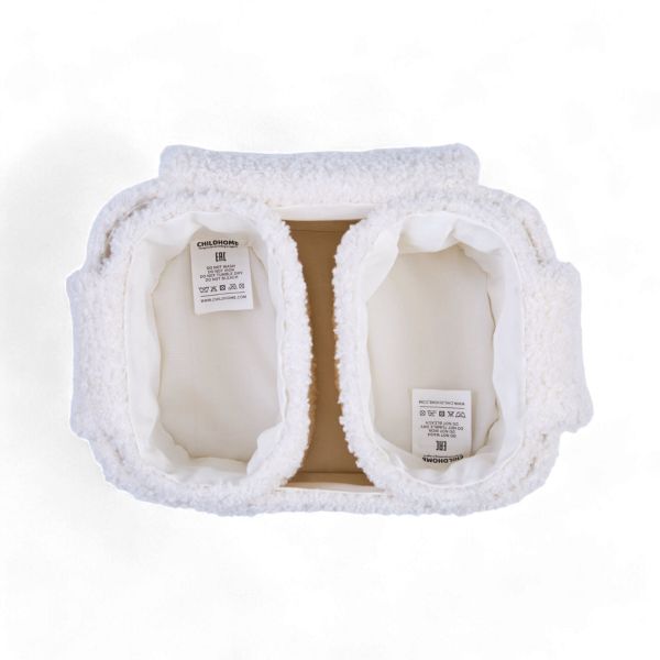 Lot de 3 paniers de rangement à suspendre Teddy Off White