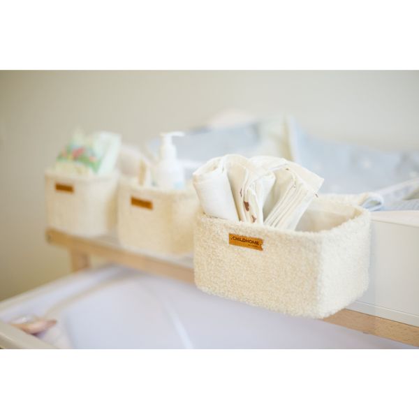 Lot de 3 paniers de rangement à suspendre Teddy Off White