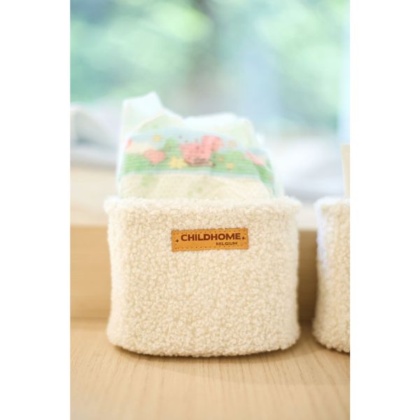 Lot de 3 paniers de rangement à suspendre Teddy Off White