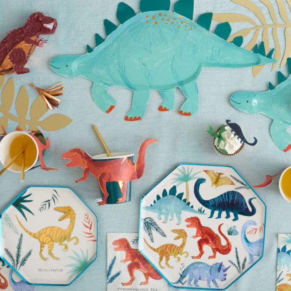 Lot de 4 plateaux Stégosaure