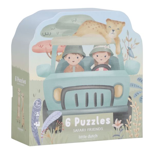 Set de 6 puzzles - Safari Friends