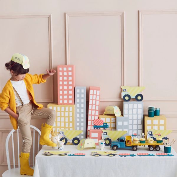 Lot de 8 chapeaux Casques de chantier