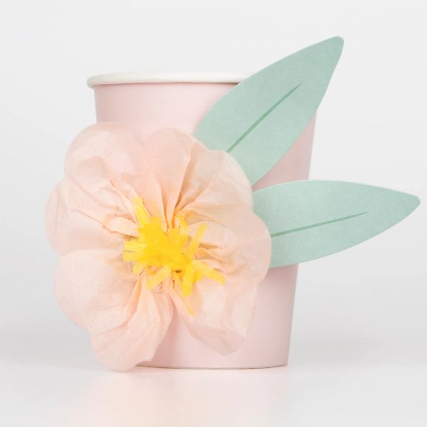 Lot de 8 gobelets Fleur Princesse