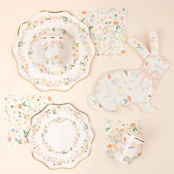 Lot de 8 gobelets Floral