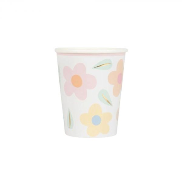 Lot de 8 gobelets Happy Flowers