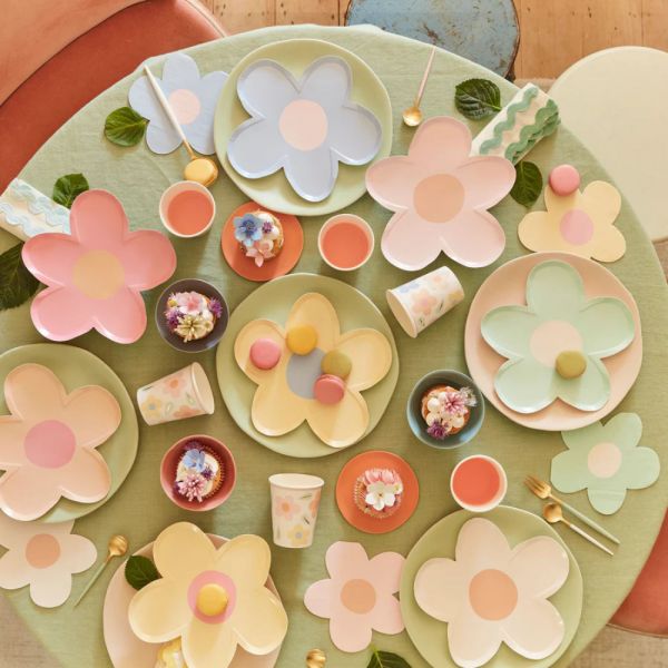 Lot de 8 gobelets Happy Flowers