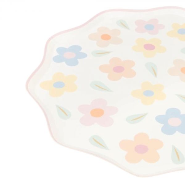 Lot de 8 petites assiettes Happy Flowers