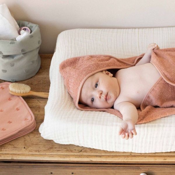 Set de bain bébé Mini nous Terracotta