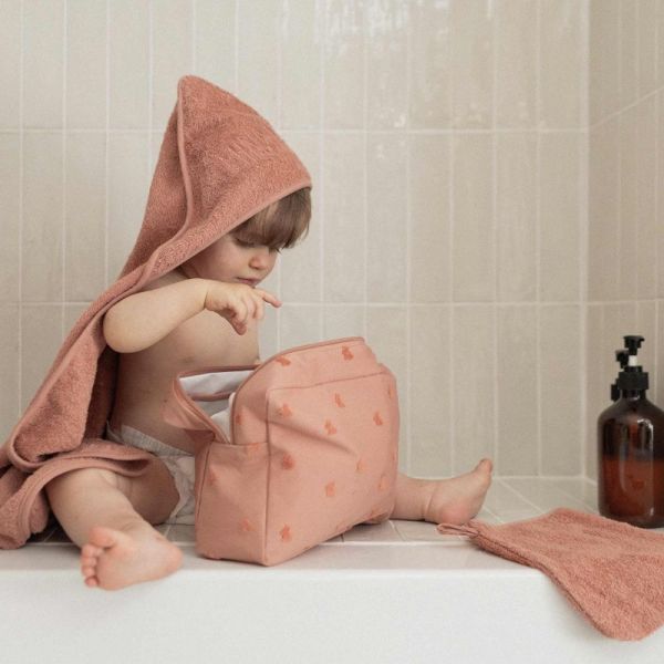 Set de bain bébé Mini nous Terracotta