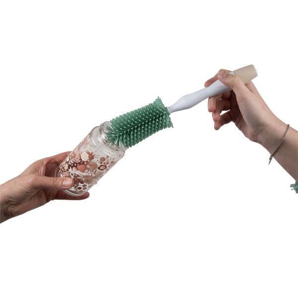 Set de nettoyage biberons nomade avec égouttoir Argile