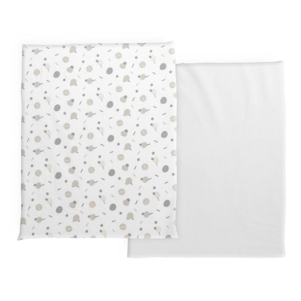 Lot de 2 draps housses Next2Me Forever Confetti