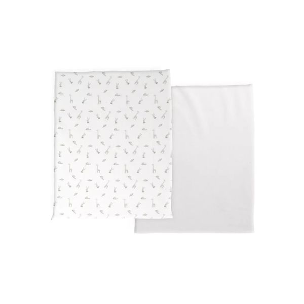 Lot de 2 draps housses Next2Me Clouds