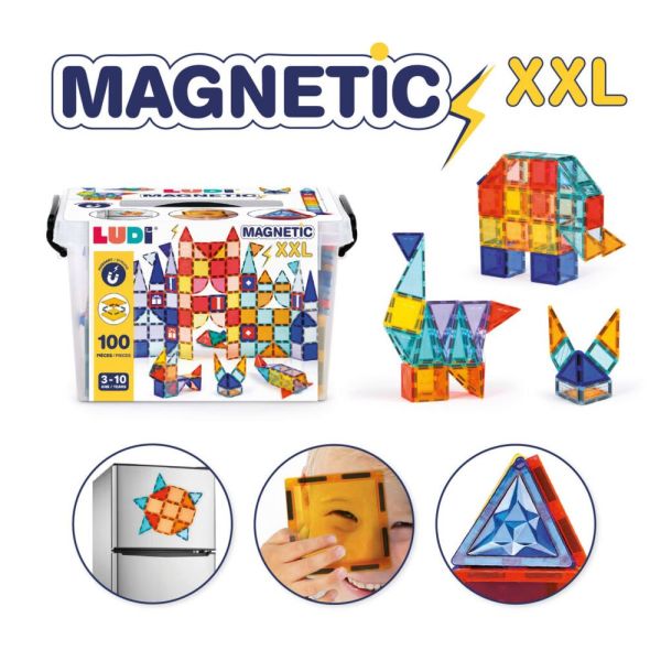 Jeu de construction Magnétique XXL 100 pièces