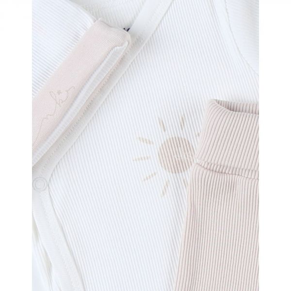 Set de 3 essentiel rose et blanc 1 mois