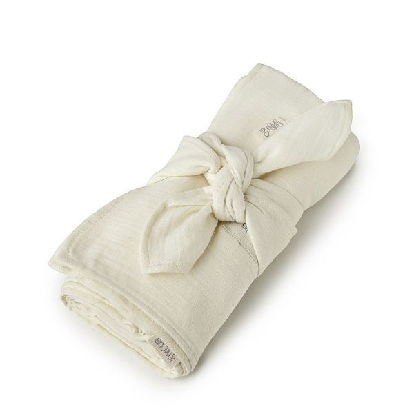Lot de 2 langes Ivory powder 140 x 100 cm
