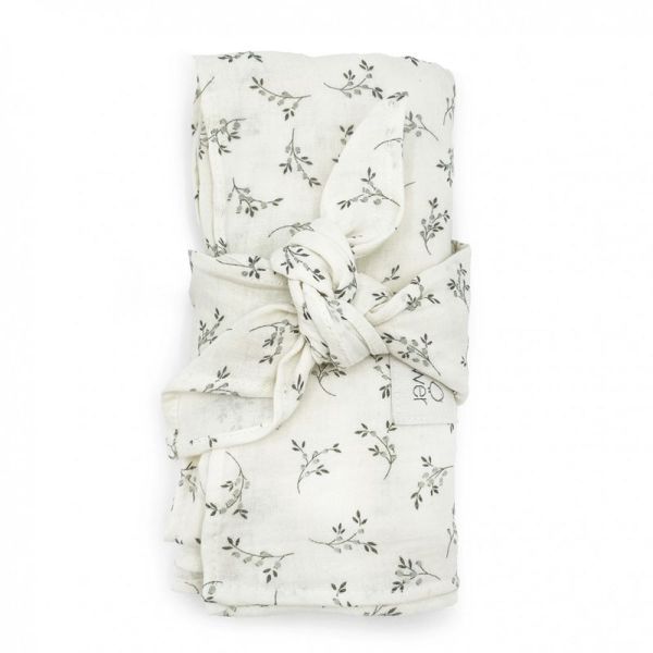 Lot de 2 langes Olive bloom 140 x 100 cm