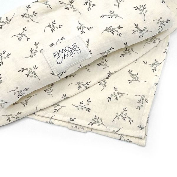 Lot de 2 langes Olive bloom 140 x 100 cm