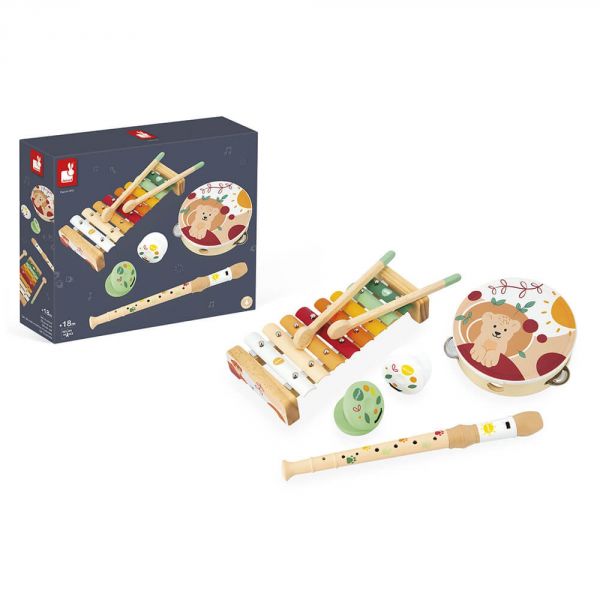 Set de 4 instruments de musique Sunshine