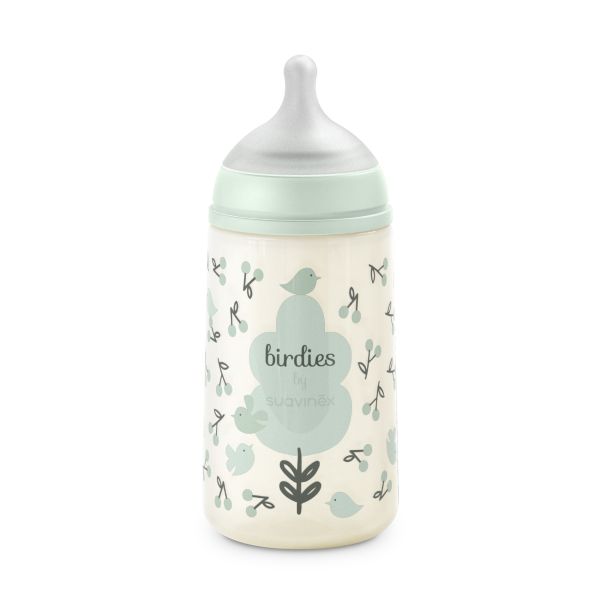 Coffret nouveau-né bébé Birdies avec biberons et sucette SX Pro Vert